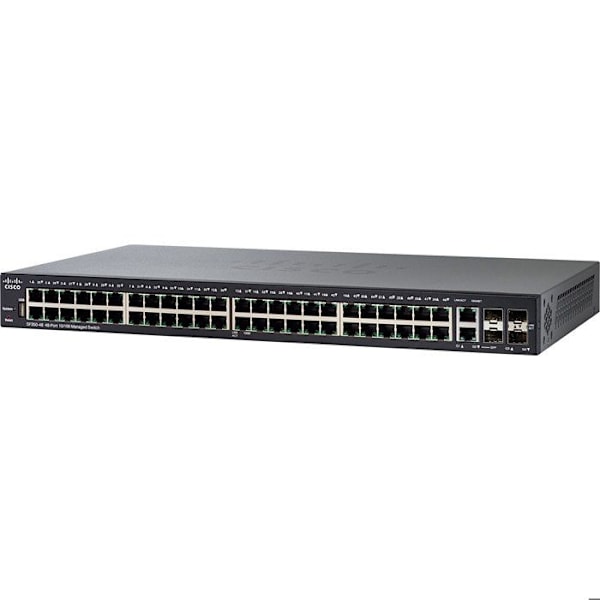 Nätverksswitch med hantering - Cisco - SF350-48 - 48 portar Fast Ethernet - L2/L3 - 17,6 Gbit/s