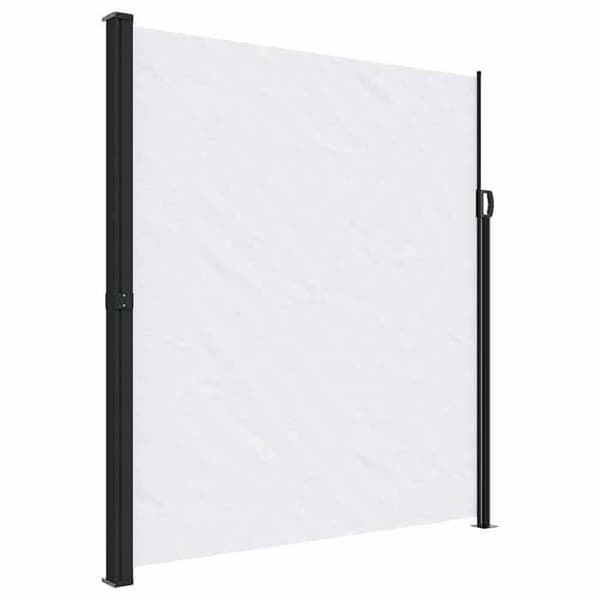 vidaXL Retractable sidokappa vit 220x600 cm 4004571