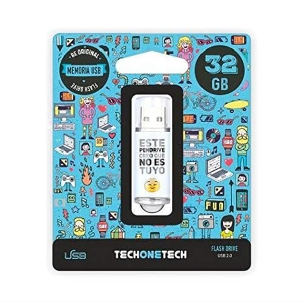 Tech-One-Tech Pendrive 32GB Tech One Tech nostuyo - TEC4007-32