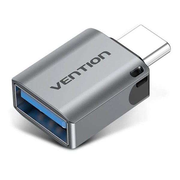 Adapter Typ-C till USB 3.0, U-disk-läsare, OTG-funktion, 5Gbps - Vention (CDQH0) - Grå