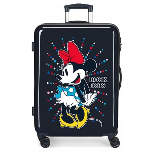 Resväska 4 hjul 68cm DISNEY "MINNIE Rock Dots" - marinblå