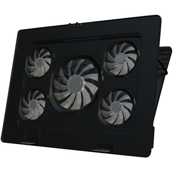 MARS GAMING MNBC2 Kylplatta för bärbar dator 17,3" 120mm-70mm Svart, Röd