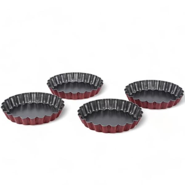 Tartformar - Set om 4 - 12 cm - Jämn bakning - Idealisk för bakverk