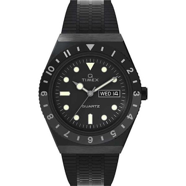 Klocka - TIMEX - TW2U61600 - Kvarn - Analog - Svart rostfritt stål Svart