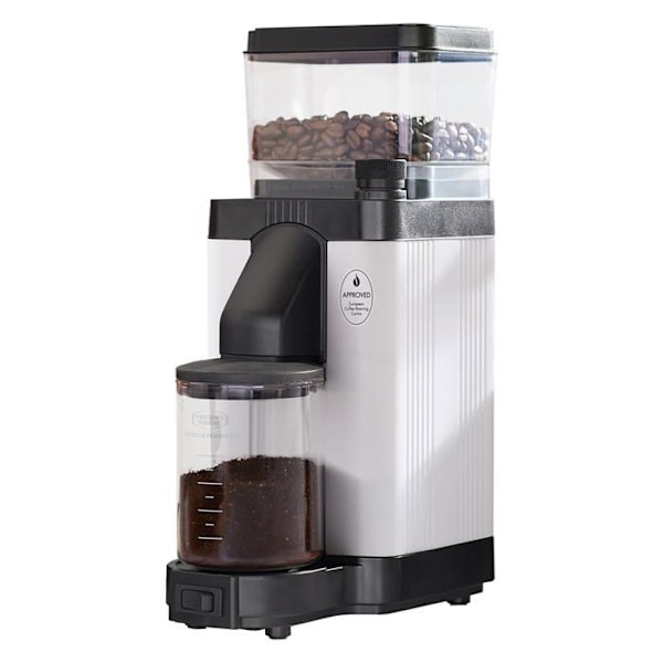 Moccamaster - 49502 - Kaffekvarn - KM5 Burr Grinder Vit Matt - Automatisk kvarn