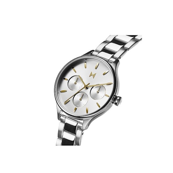 Mvmt - 28000237-D - Analog multifunktionskvartsklocka för kvinnor med silverarmband i rostfritt stål -