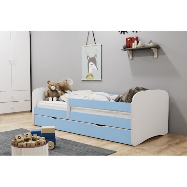 Kocot Kids Cot Babydreams blå utan mönster med en låda utan madrass 140/70 - 5903271970575