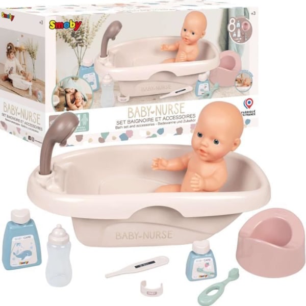 Babybadkar med tillbehör 9 artiklar