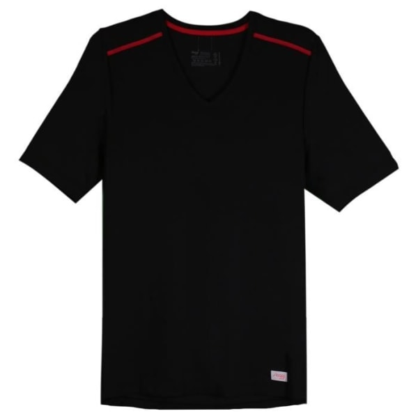 MoveFlex | Svart V-ringad T-shirt i stretch polyamid