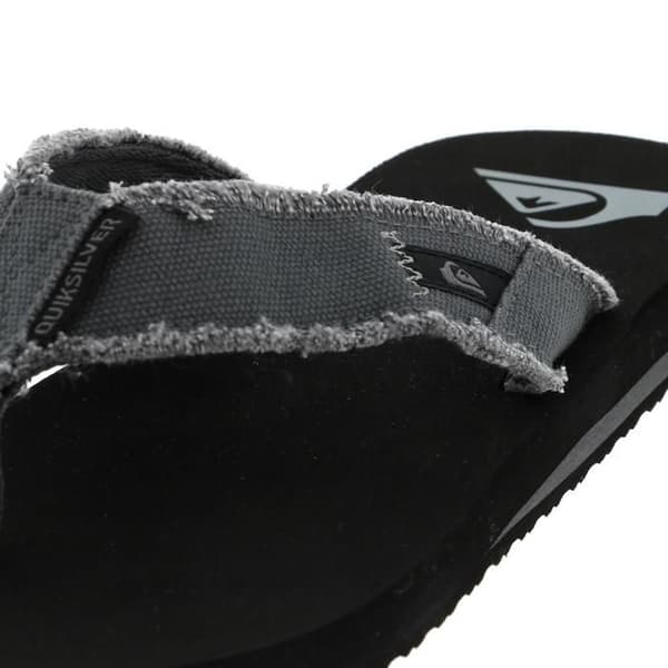 Flip Flops - Quiksilver - Monkey Abyss - Grå - Herr - Frayed canvas ovandel Grå 43