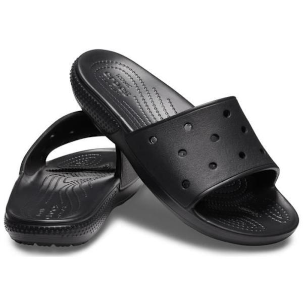 Classic II Slide - Crocs - Svart - Anpassningsbar - Bekväm - 13 platser för Jibbitz™