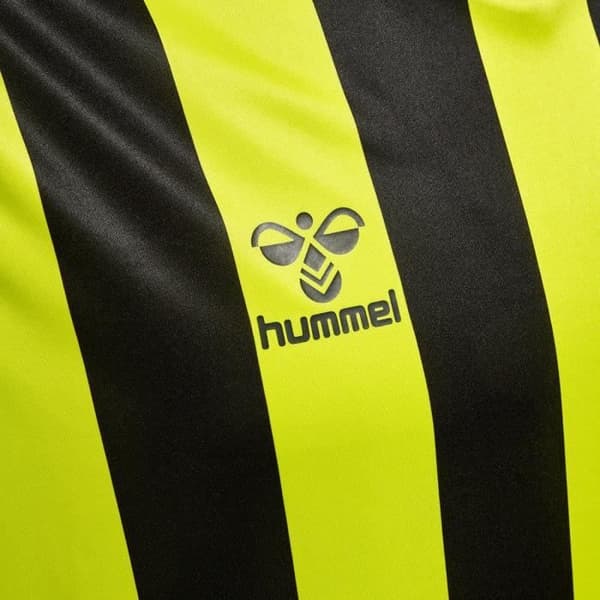 Hummel Striped Jersey - limegrön/svart - XL