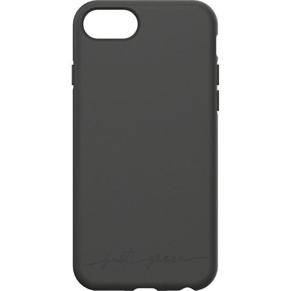 Coque Bio för iPhone 6/7/8 - JUST GREEN - Svart - 100% Biologiskt Nedbrytbar - Mjuk - Tillverkad i Europa Svart