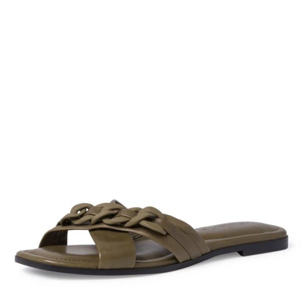 Sandal - barfota Tamaris - 1-1-27101-28 - Platt sandal för kvinnor Mörk olivgrön 38
