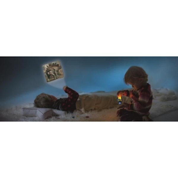 Moses projektion ficklampa dinosaurier 11,7 cm grön/svart 4-delad