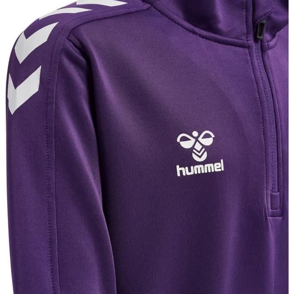 Hummel hmlCORE XK Sweatshirt barn Half-Zip lila/vit – BEECOOL® fleece Lila/vit 6 år