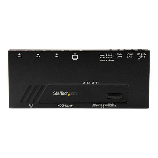 STARTECH HDMI-switch - 4K - 4 portar - snabb växling och automatisk detektering