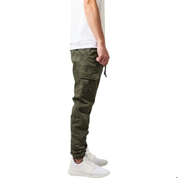 Urban Classics gröna camouflage cargo joggingsbyxor - elastisk bomull kamouflage grön 28