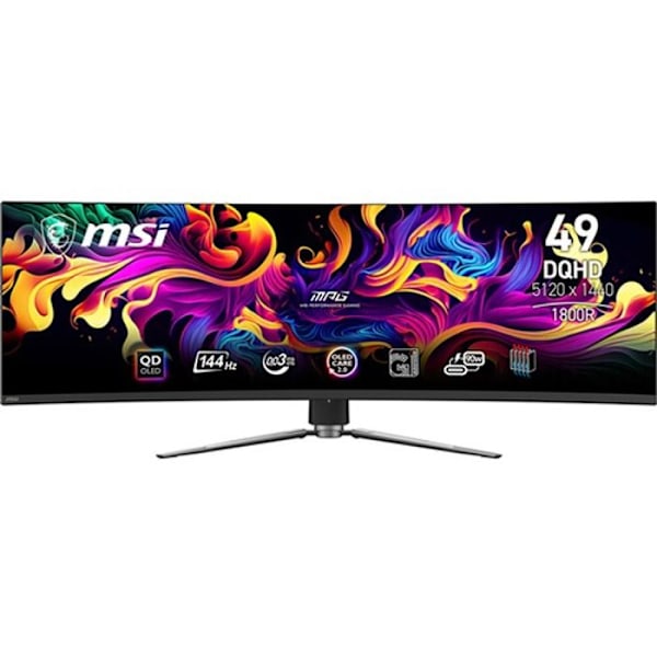 MSI MPG 491CQP QD-OLED Svart