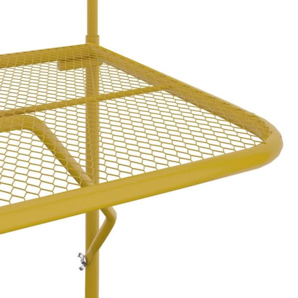 vidaXL Balkongbord Guld 60x40 cm Stål