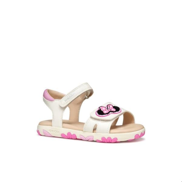 Sandaler flicka Geox S.Haiti D vit/mörkrosa 32