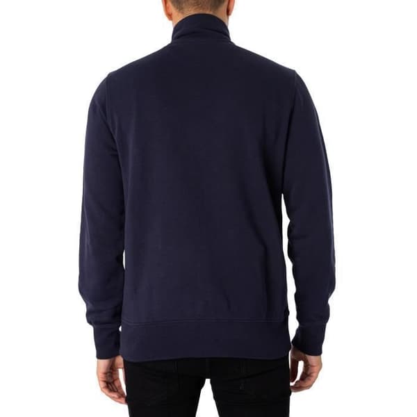 GANT - Zip-sweatshirt Regular Shield - Herr - Blå Blå XXXL