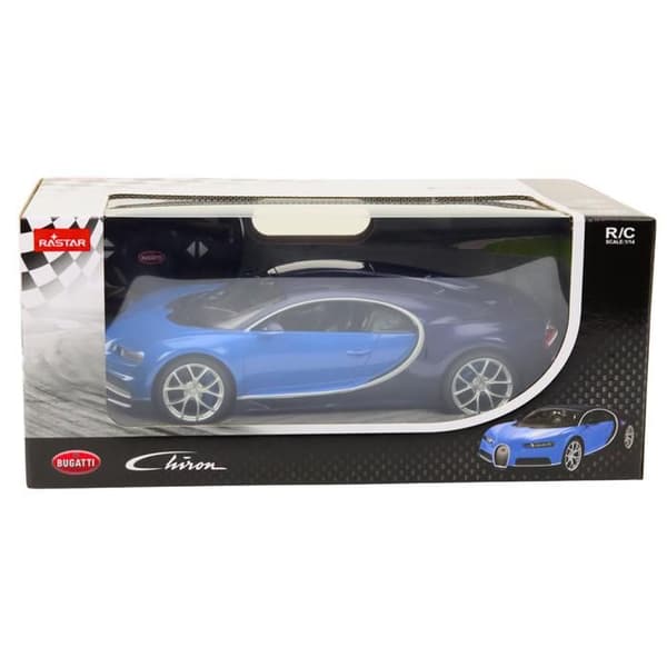 Elbil Rastar Radiostyrd bil RC 1:14 Bugatti Veyron Chiron Blå