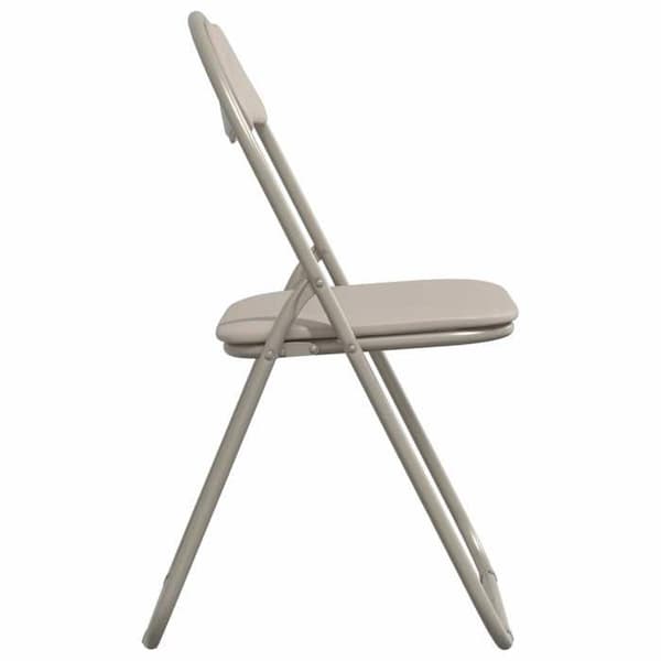 vidaXL Fällstol 8 st Sand 48 x 43,5 x 81 cm Konstläder 42029053
