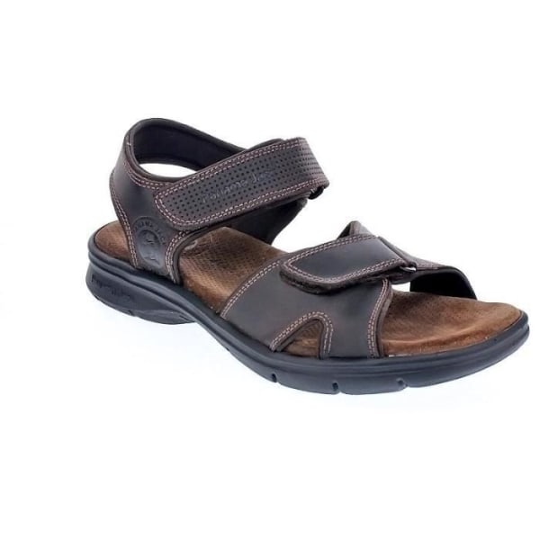 Sandaler - Panama Jack - Sanders Basic C1 - Läder Brun - Gummisula - Justeringsspänne kastanj 41