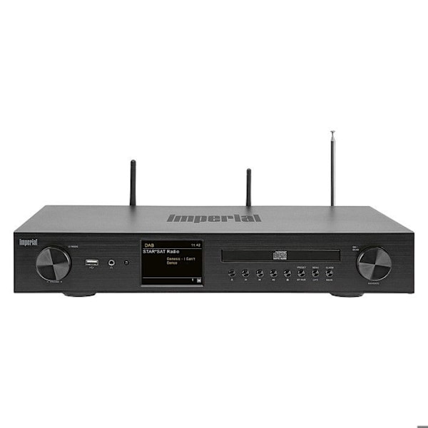 Imperial DABMAN i550CD Nätverksstereomottagare 2x42 W svart Bluetooth®, DAB+, Internetradio, USB, WiFi Svart