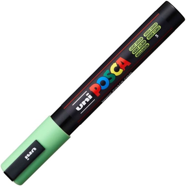 POSCA Marker Medium konisk spets Ljusgrön - Vattenbaserad färg - Linjebredd 1,8-2,5 mm Ljusgrön