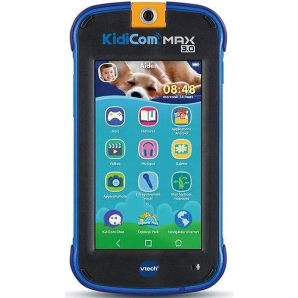 VTECH - Kidicom Max 3.0 - Högpresterande bärbar dator för barn - 16 applikationer/spel - 8 GB - Blå