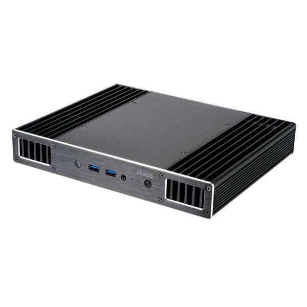 Akasa Plato - Fläktlöst fodral för Intel NUC (utan adapter) (ref: A-NUC17-M1B) Svart