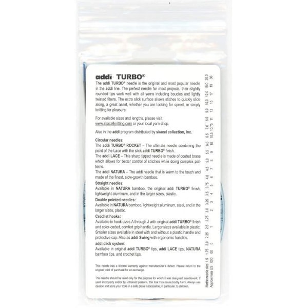 ADDI 1057 Basic Metal rundstickor 60 cm 3,25 mm - 105-7 60 3,25
