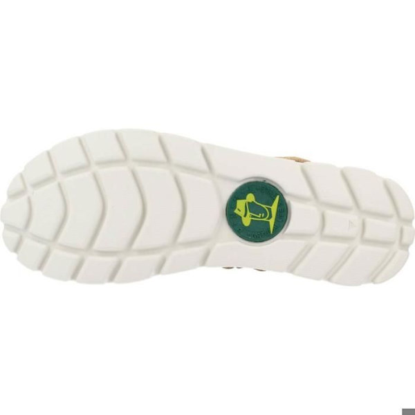 Damsandaler - PANAMA JACK Sulia Shine B3 - Gult läder - 4 cm häl - Tillverkad i Spanien Gul 37