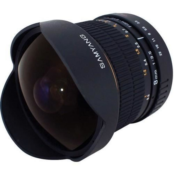 Samyang 8mm F3.5 UMC Fish-Eye CS II Fuji X-objektiv svart - Fish-eye - F/3.5