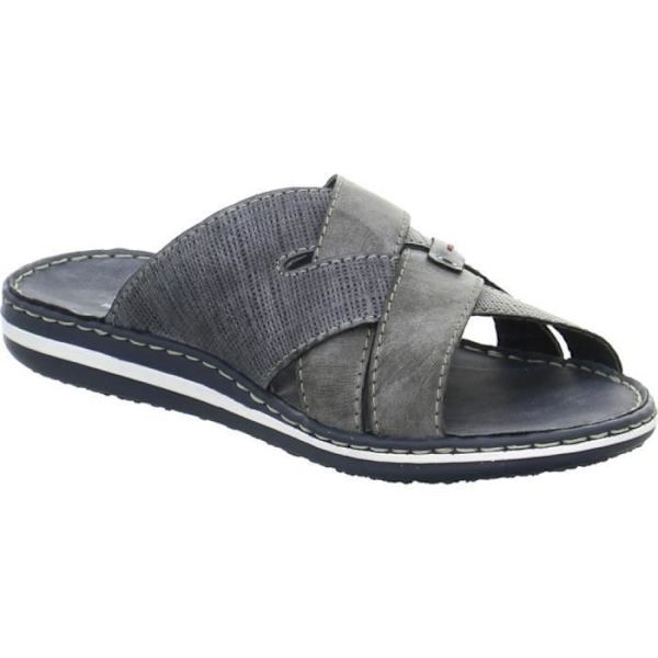 Sandaler - RIEKER - Blå Sandaler - Klack 2 cm - Syntetisk - Herr Blå 44
