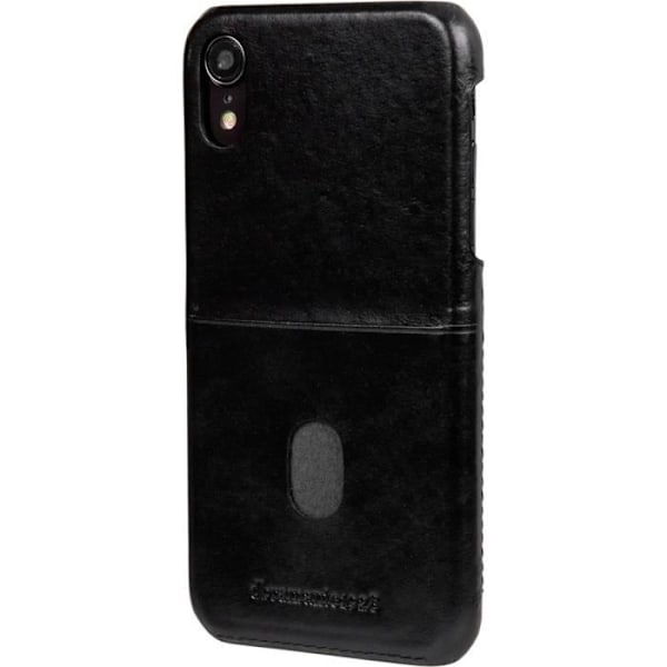 Dbramante1928 Svart läderhårt fodral för iPhone XR