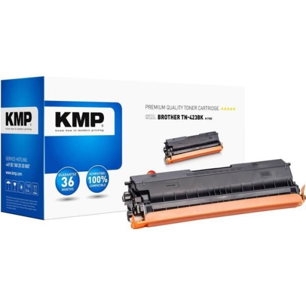 KMP B-T98X 1265 3000 Kompatibel svart toner ersätter Brother TN-423BK, TN423BK 6500 sidor 1 st.