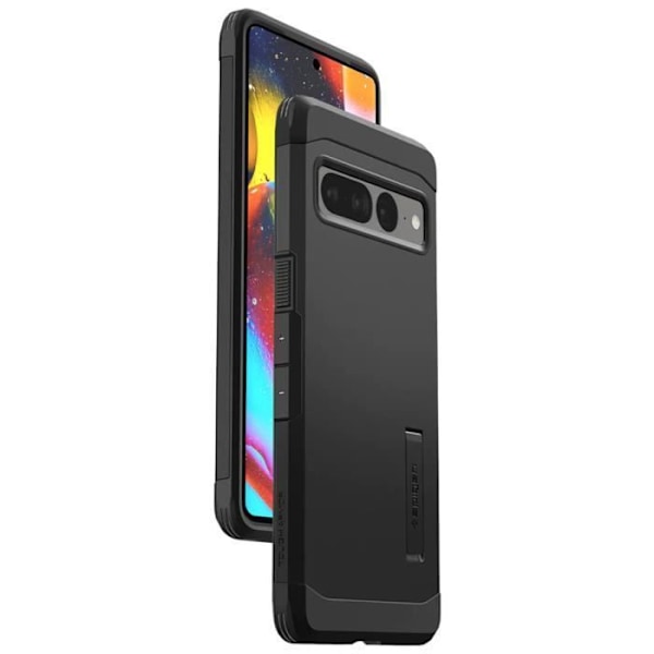 Coque - SPIGEN - Tough Armor - Google Pixel 7 Pro - Svart - Dubbel skydd - Semi-styv Svart