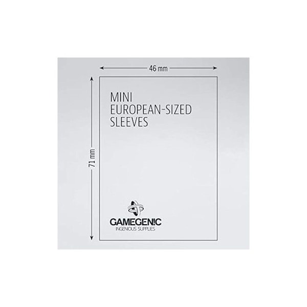 GG - Paket med 50 Prime-kortskydd - Transparent - 46 x 71 mm
