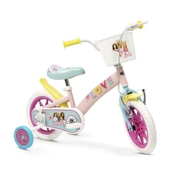 TOIMSA BARBIE LOVE CYKEL FÖR BARN 3 TILL 5 ÅR, MED STABILISERINGAR