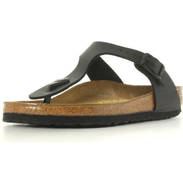 Sandaler - Birkenstock - Gizeh - Svart läder - Justerbar spänne - Bekväm sula Svart 40