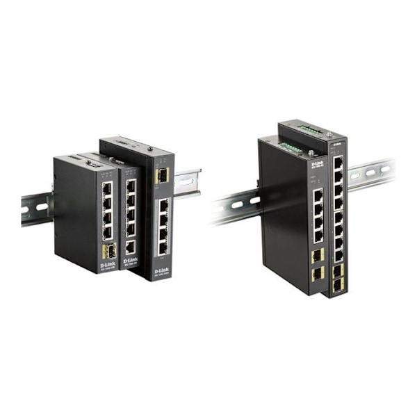 Managed Gigabit Ethernet Network Switch - D-LINK DIS-100G-6S - 6 portar - Svart