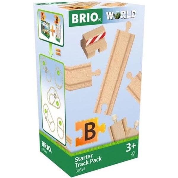 BRIO World Starter Set - 13 Rails - Ravensburger - Blandat från 3 år kastanj
