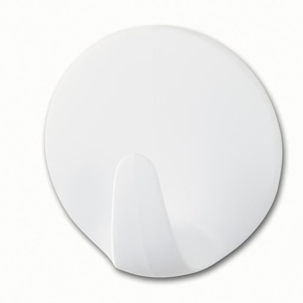 Tesa 575770000101 Powerstrips Krokar, liten, självhäftande, cirkulär, vit - 57577-00001-01