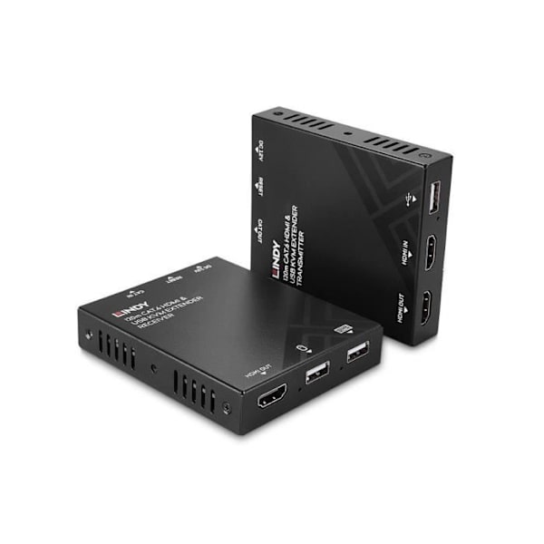 Extendeur KVM - Lindy - Cat.6 - HDMI & USB - 120m - Stöd för PoC