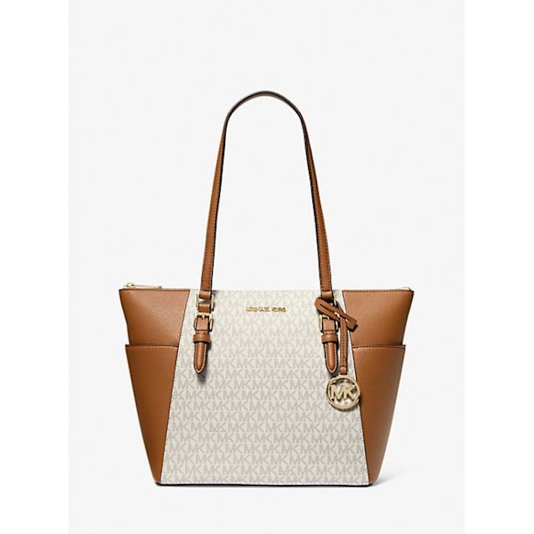Handväska - Michael Kors - Charlotte - Läder - Tryckt tyg - Stort storlek