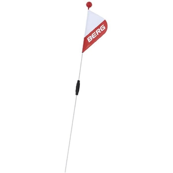 Säkerhetsflagga S/M - BERG TOYS - Vit Röd - För BERG Buzzy och BERG Reppy röd och vit