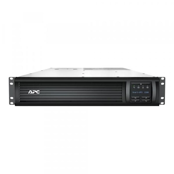 APC Smart-UPS 2200VA LCD RM 2U 230V med SmartConnect avbrottsfri strömförsörjning 8 AC-uttag Linjeinteraktivitet Svart, Metallisk